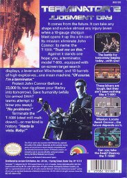 Terminator 2 Judgment Day NES (back US)