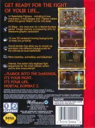 Mortal Kombat 3 (Mega Drive) (back cover_us)