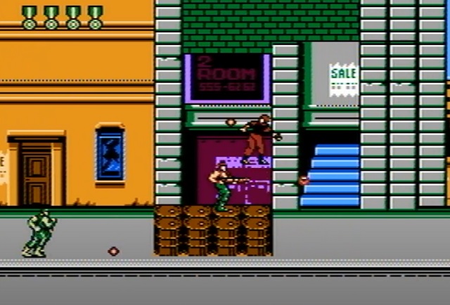 Графика в игре Super Contra 7 (1996) для NES