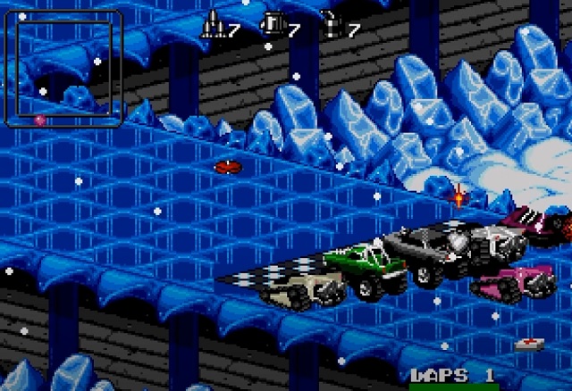 Графика в игре Rock n Roll Racing Hack v 16 для Mega Drive