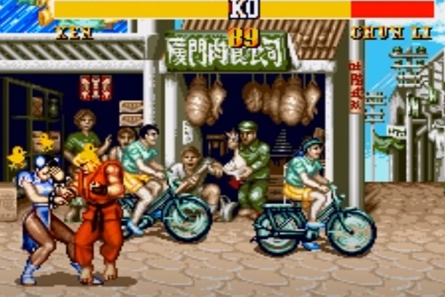 Графика в игре Street Fighter 2 для Mega Drive